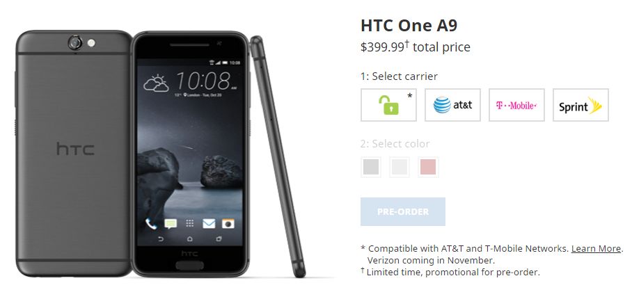 HTC-One-A9予約